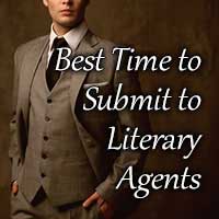 Literary agent wearing a brown suit and tie, looking for new writers