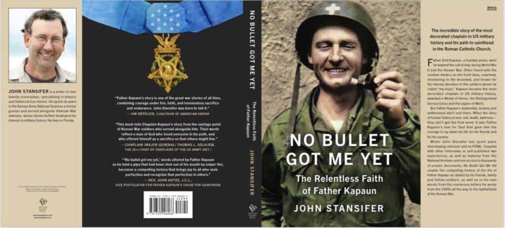 Full jacket cover of NBGMY with photo of Father Kapaun in military uniform