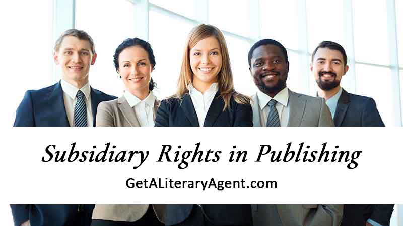 Five smiling literary agents talking about Subsidiary Rights