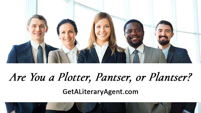 Five literary agents wearing suits