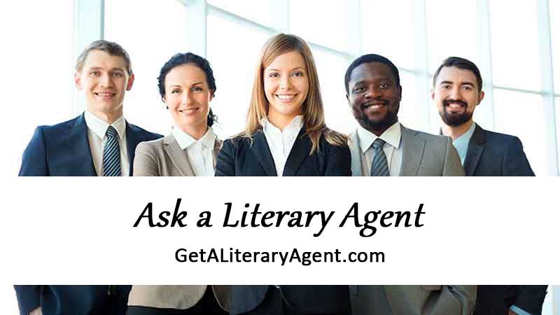Group of publishing agents inviting authors to ask a literary agent a question