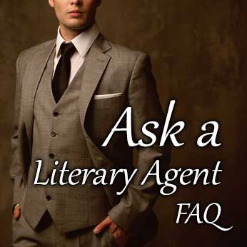 Book agent in brown suit on the Ask a Literary page of Get a Literary Agent