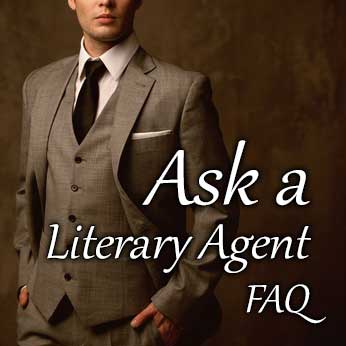 Ask a Literary Agent | Get a Literary Agent Book agent in brown suit on the Ask a Literary page of Get a Literary Agent