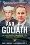 Book cover with young and older Navy Seal in uniform and in suit