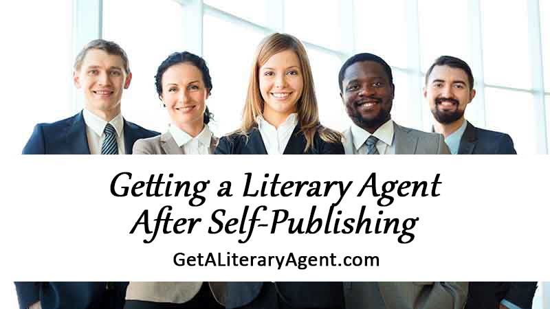 Group of literary agents talking about getting a book agent after self-publishing