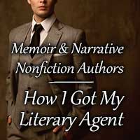 Memoir and narrative nonfiction authors saying how they got a literary agent, with photo of book agent in suit, by Get a Literary Agent