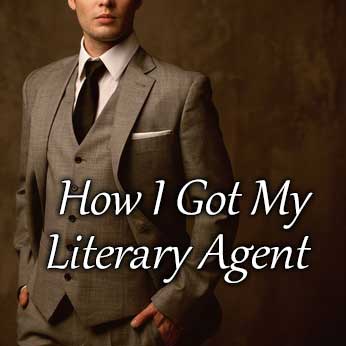 Book agent in brown suit shares stories about successful authors at Get a Literary Agent