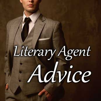 Book agent in brown suit and tie giving publishing agent advice at Get a Literary Agent